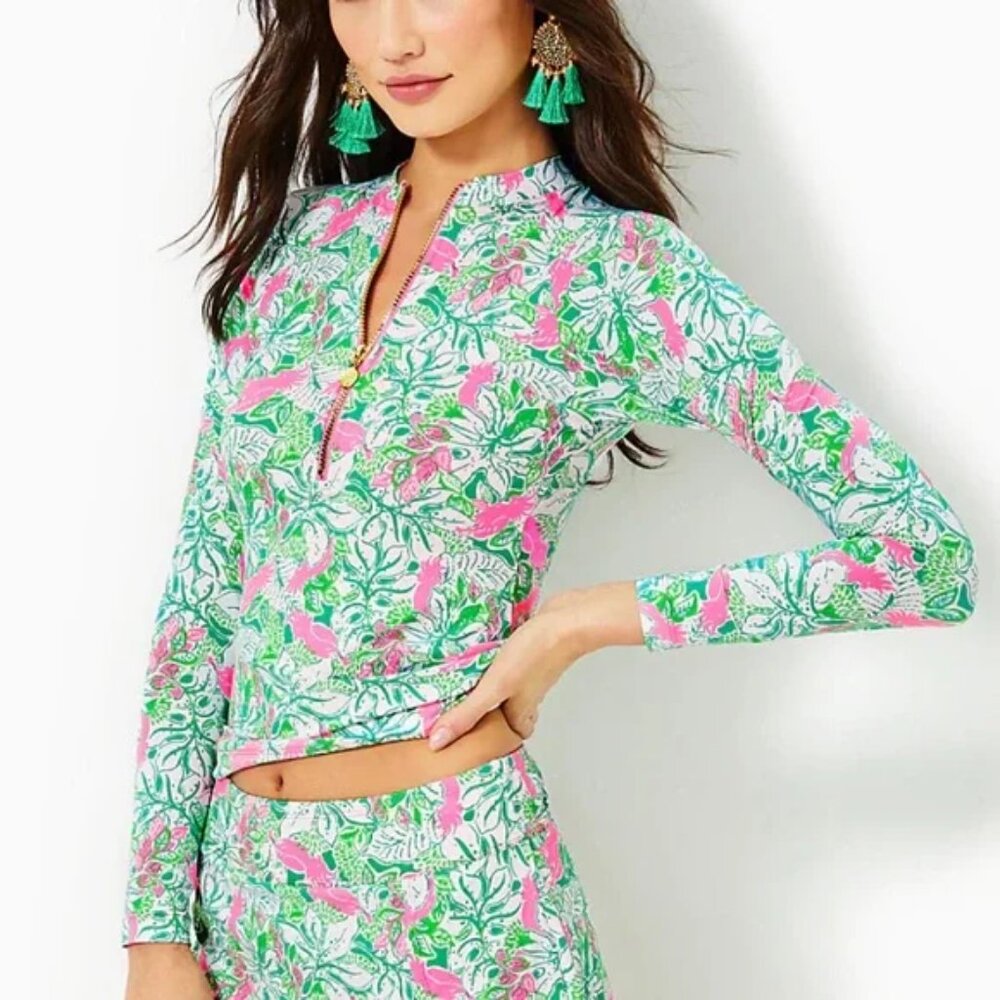 NWT Lilly Pulitzer Nayte Rashguard Swim Top